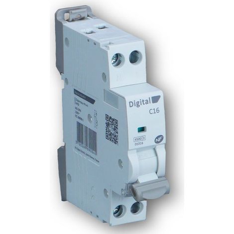 Disjoncteur 10A Ph/N D4,5 kA - Digital electric 01210