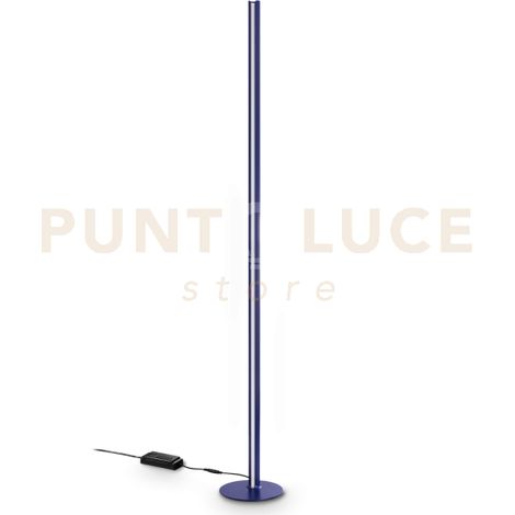 DORICA LAMPADA DA TERRA CON DIMMER LED 3000K 50W  7100 lm H.190CM BLU CANNETTATA
