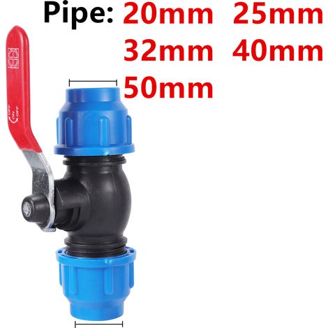 (Poignée en métal - 40 mm) 1 raccord rapide en PVC/PE pour tuyau d'irrigation agricole (1/5)
