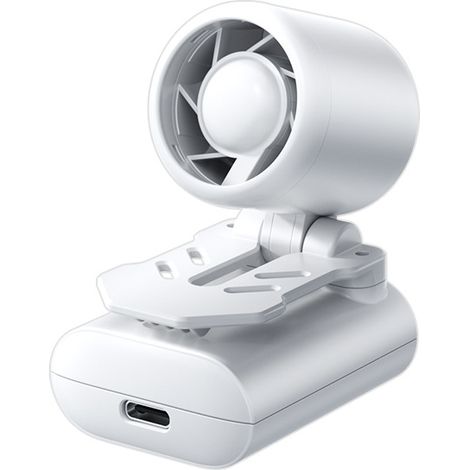 Mini ventilateur portable à pince pour chapeau, rechargeable par USB, trois vitesses de vent réglables, inclinable pour le porter, un ventilateur rafraîchissant indispensable pour les sports de plein (1/4)