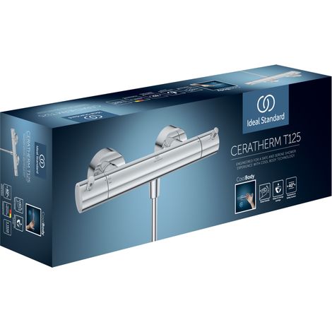 Ideal Standard Ceratherm T125 Termostato de ducha de superficie, (1/3)