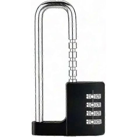 Cadenas à combinaison extérieur, étanche et robuste, cadenas à code réglable multifonction, modèle long, usage extérieur sécurisé (1/5)