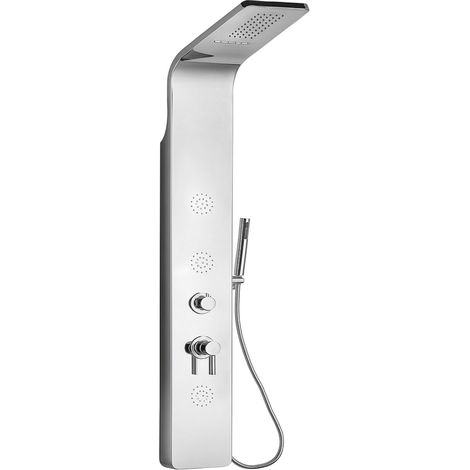Colonna doccia 007 4 funzioni acciaio inox 3 bocchette idro lombari 20x53x150 cm finitura- cromo lucido - confezione 1 (1/5)