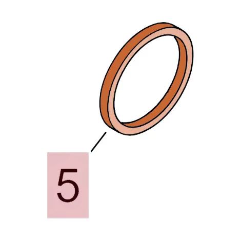 faac pièce détachée joint plat vérin 750 7099195 (1/3)