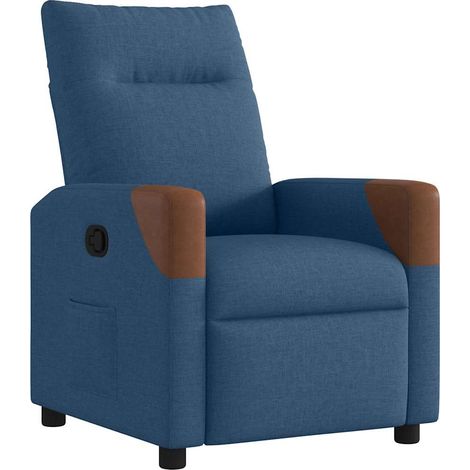 Maison Exclusive - Relaxsessel Blau Stoff