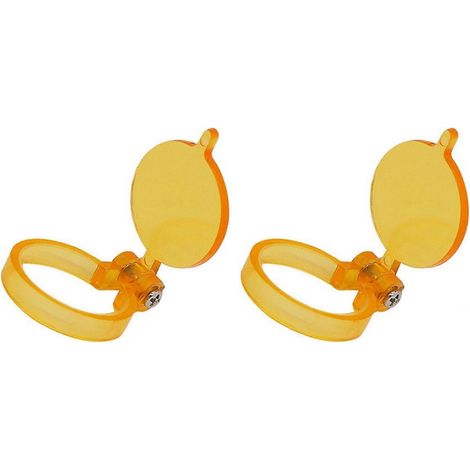2 filtres jaunes pour lampe frontale LED et loupes dentaires binoculaires de laboratoire (1/5)