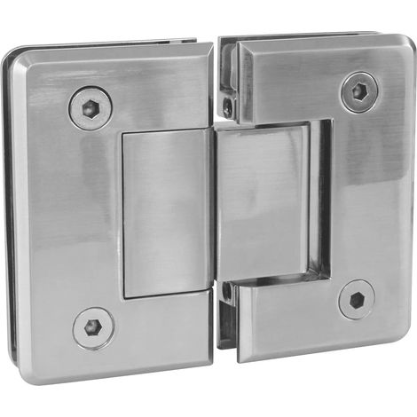 AMIG  Charnière douche  C  88 x 54 mm  Zamak  Nickelé mat (1/5)