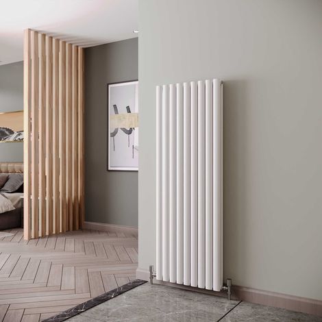 Reina Neva Designer Radiator 1500mm H x 531mm W Double White (1/5)