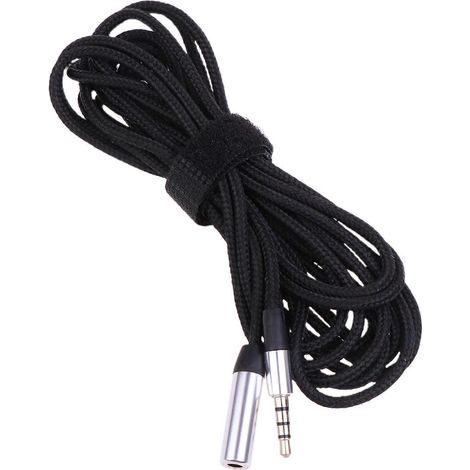 Câble d'extension audio 3,5 mm mâle vers femelle avec connecteur plaqué or - 3 mètres