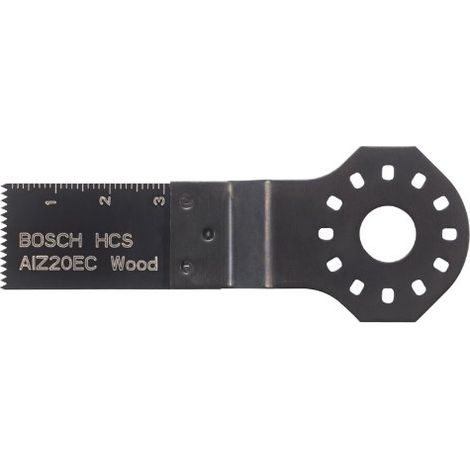 Bosch 2609256948 DIY PMF - Lama per tagli dal pieno AIZ 20 EC HCS, legno, 20 x 30 mm