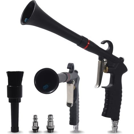 Pistolet de nettoyage de voiture pour intérieur de voiture - Pistolet souffleur haute pression - Kit de nettoyage intérieur de voiture - Outils de nettoyage pour voiture - Élimine rapidement (1/5)