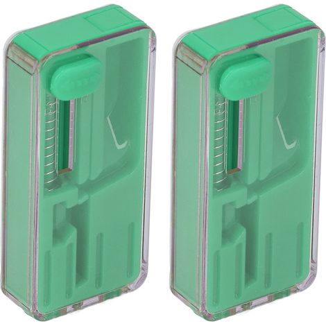 Lot de 2 poussoirs à billes explosives pour cigarettes, menthe poivrée, boîte de poussoirs, outils pour fumeurs DIY, vert