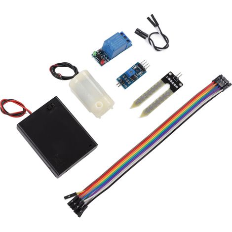 Kit de câblage pour pompe d'arrosage automatique de fleurs, module relais d'irrigation, module capteur d'humidité du sol (1/5)