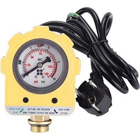 Unidad de interruptor de presión electrónico ajustable de 220 V y 0,10 bar para bomba de agua (enchufe europeo) (1/5)