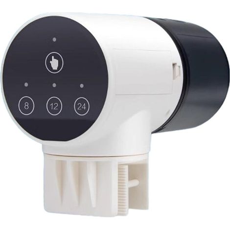 Alimentador automático de peces, alimentador automático de peces, dispensador de alimento de precisión para tanque de alimentación, temporizador para tanque pequeño, alimentador (1/5)