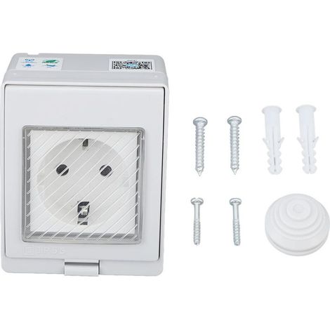 YUIT-Prise de WiFi, Film Antipoussière évident de Prise de Courant Futée pour le Balcon (SN55 SR (prise DE 16A)). (1/4)