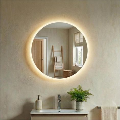 Runder LED-Spiegel D60/120cm mit Hintergrundbeleuchtung CANDRA