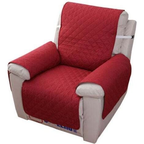 Copertura per poltrona relax a 1 posto, impermeabile, protettiva per divano reclinabile per camera da letto (rosso 55×200)
