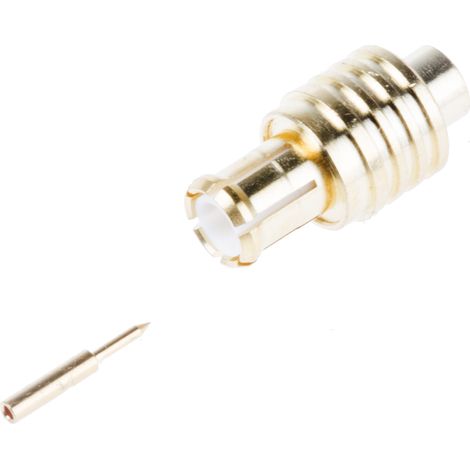Connecteur coaxial RS PRO Mâle Droit, raccordement A souder 50O Montage sur câble ( Prix pour 1 )