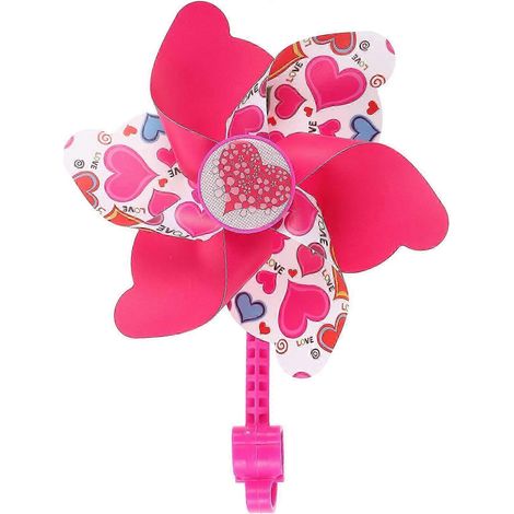 Décoration de guidon de vélo enfant avec moulinet à vent fleuri (1/5)