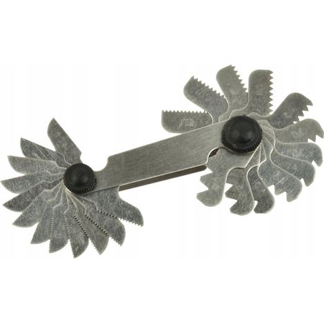 Jauge de filetage - Jauge de filetage M0,25-6 mm, 24 pièces (100... (1/3)
