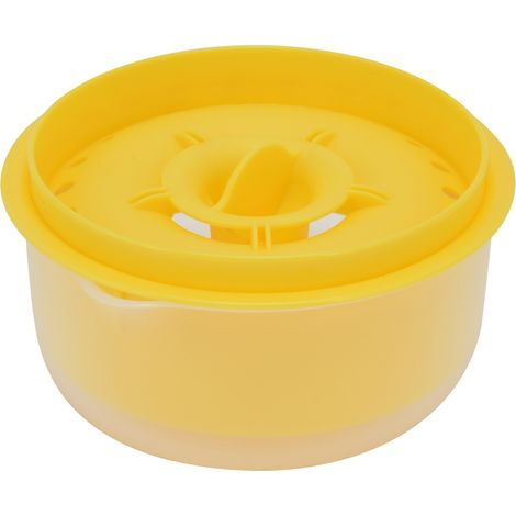 Séparateur de jaune d'œuf mini, filtre à blanc non toxique et résistant, outil de cuisine jaune pour pâtisserie maison et boulangerie (1/5)