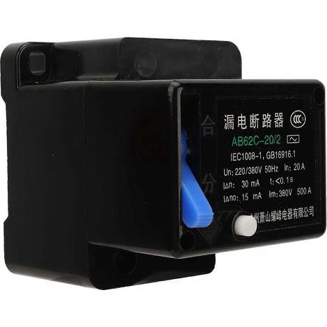 Disjoncteur MCB 2P 220V 380V triphasé à 4 fils avec protection contre les surcharges pour la sécurité domestique