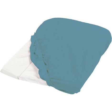 Wickelauflagenbezug - CANDIDE - Frottee - 50 x 75 cm - Entenblau (1/4)