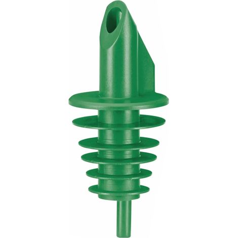 BILLY - vertedor de plástico para botellas de 0,5 - 1,5 lt. - verde - con 5 laminillas
