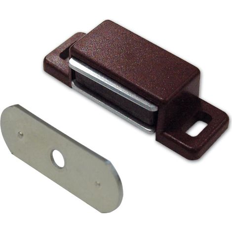 Ferma Ante Magnetico Rettangolare colore Marrone forza Kg.4 conf. 100 Pz