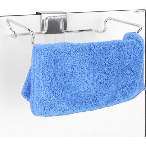 Porte-serviette et sac poubelle en acier inoxydable, support de rangement mural pour cuisine, organiseur d'accessoires ménagers (1/4)