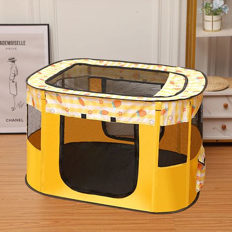 (70 x 55 x 40 cm) Faltbares Welpen-Laufzelt für Welpen, Hunde, Katzen und Kaninchen, ideal für drinnen und draußen (1/4)
