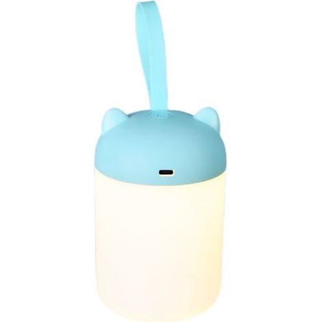 Night for lantern for children, lamp portable powered by battery, light warm of 3000K, to intensity variable in continuous, lantern of tent to LED rechargeable, Blue (1/5)