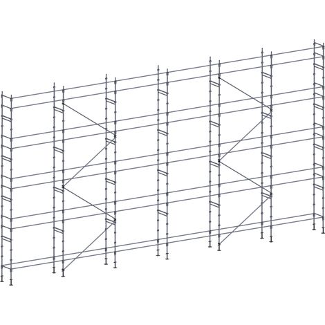 Echafaudage façadier 190 m² lisses