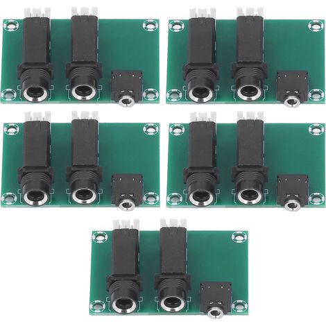Kit de 5 adaptateurs audio pour microphone 6,5/6,35/6,3 vers 2,54 MHz (1/5)