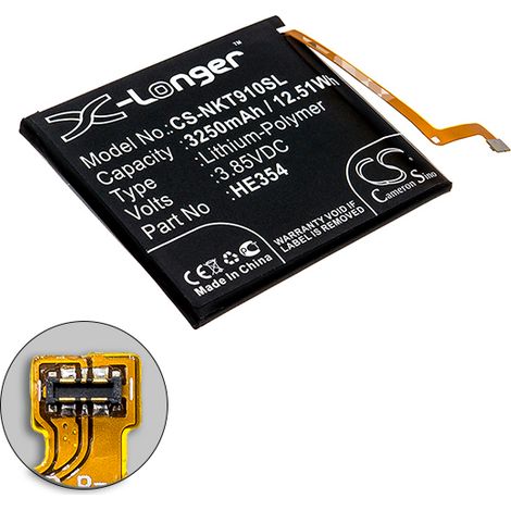 NX - Batterie téléphone, smartphone, GSM pour Nokia 3.85V 3250mAh - HE354 (1/3)
