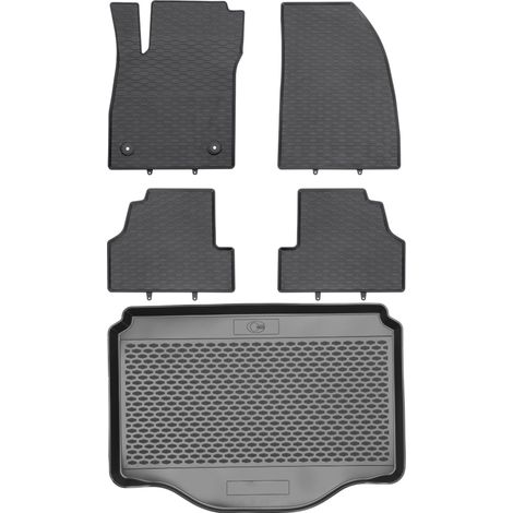 Chevrolet Trax Crossover 2013 SET - Alfombrillas de goma para coche + alfombrilla para maletero