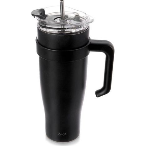 Tasse Thermique - Acier Inoxydable - Double Paroi Isolation Sous Vide - 1 2 L - Noir - Pour Boissons Chaudes Et Froides - 1 Unite (1/5)