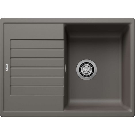 Blanco Zia 45 - Lavello in silgranito, 68x50 cm, con comando di scarico, grigio vulcano 527379 (1/2)