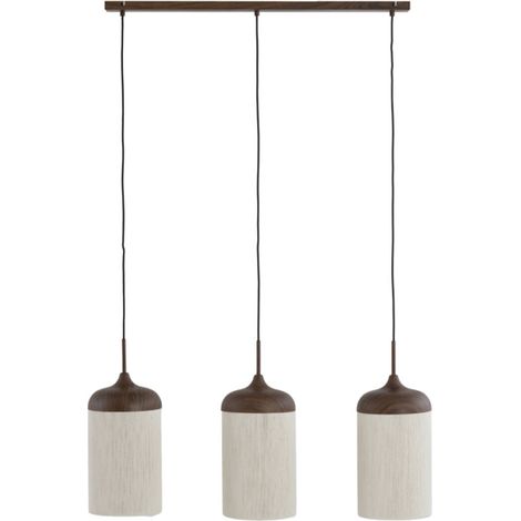 Light & Living - suspension - Dania - beige marron - coton métal (1/3)
