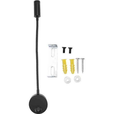 LED-Wandleseleuchte 3W 3000K Moderne 360-Grad-Schwanenhals-Nachttischlampe für Schlafzimmer