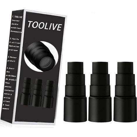 Lot de 3 adaptateurs pour tuyau d'aspirateur - Pour Kärcher Bosch Parkside Makita Metabo Black & Decker (1/4)