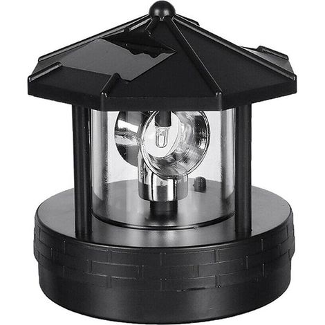 360° drehbarer LED-Solarleuchtturm, Solar-LED-Lampe, wasserdichter Leuchtturm für Gartendekoration, Hof (1/5)
