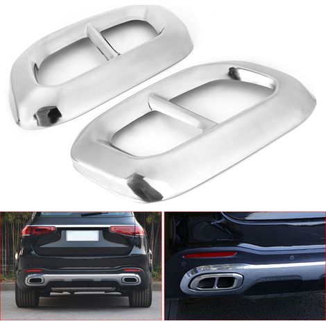 2 pièces Cadre de gorge d'échappement 4 sorties pour Mercedes Benz GLC GLE GLS W167 X253 X167 2020 (1/5)