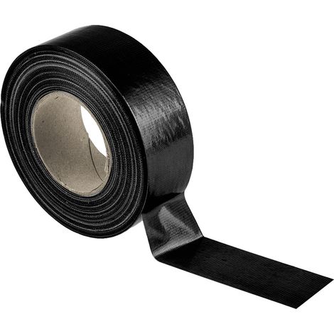Ruban adhésif toilé RS PRO, Noir, Tissu, 50mm x 50m, 3,5 N/cm, 5,5 N/cm ( Prix pour 1 )