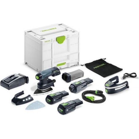 Festool Akku-Deltaschleifer DTSC 400 3,0 I-Set, 2x 3,0 Ah und Ladegerät im Systainer (1/4)