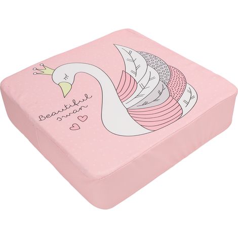 Rehausseur de table pour tout-petit, antidérapant, épais, avec coussin rehaussant et motif cygne. (1/5)