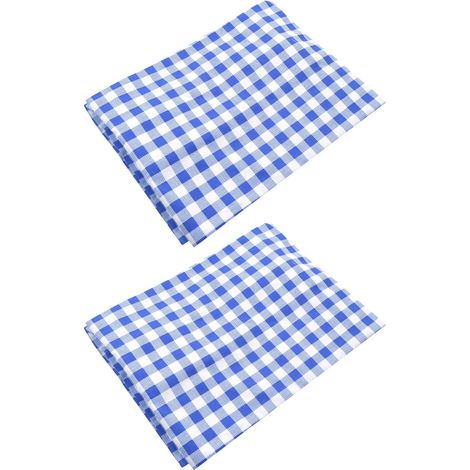 Set mit 2 Auto-Sonnenblenden mit Saugnapf, blau kariert, UV-beständig, abnehmbar und einfach zu montieren (1/5)