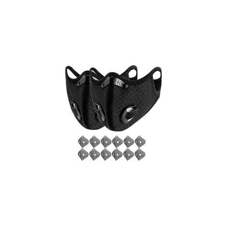 Masque de protection anti-poussière 6 couches – gaz et particules – Ajustement optimal avec pince-nez flexible (1/4)