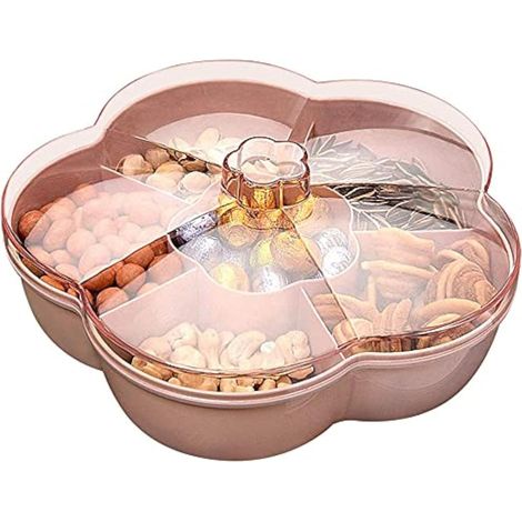 Snack Storage Box, Candy Box, Serving Tray, Snack Box, Storage Box, with Lid (1/5)